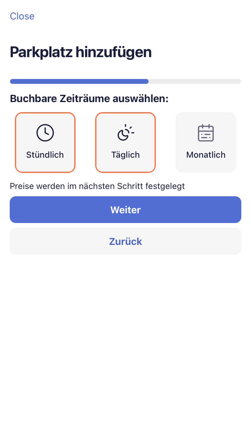 Vukha Park App pricing options
