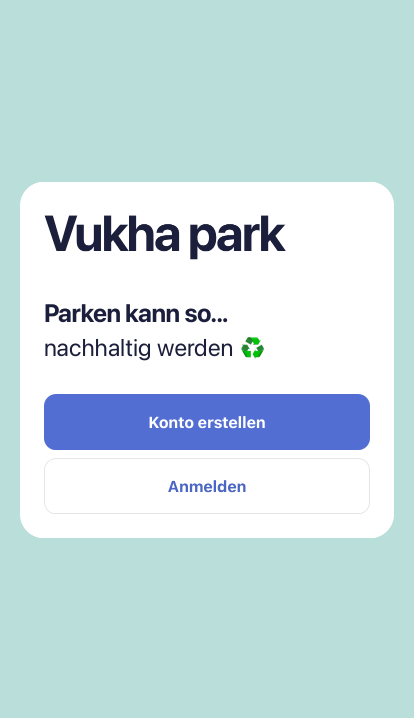 Vukha Park App Startseite
